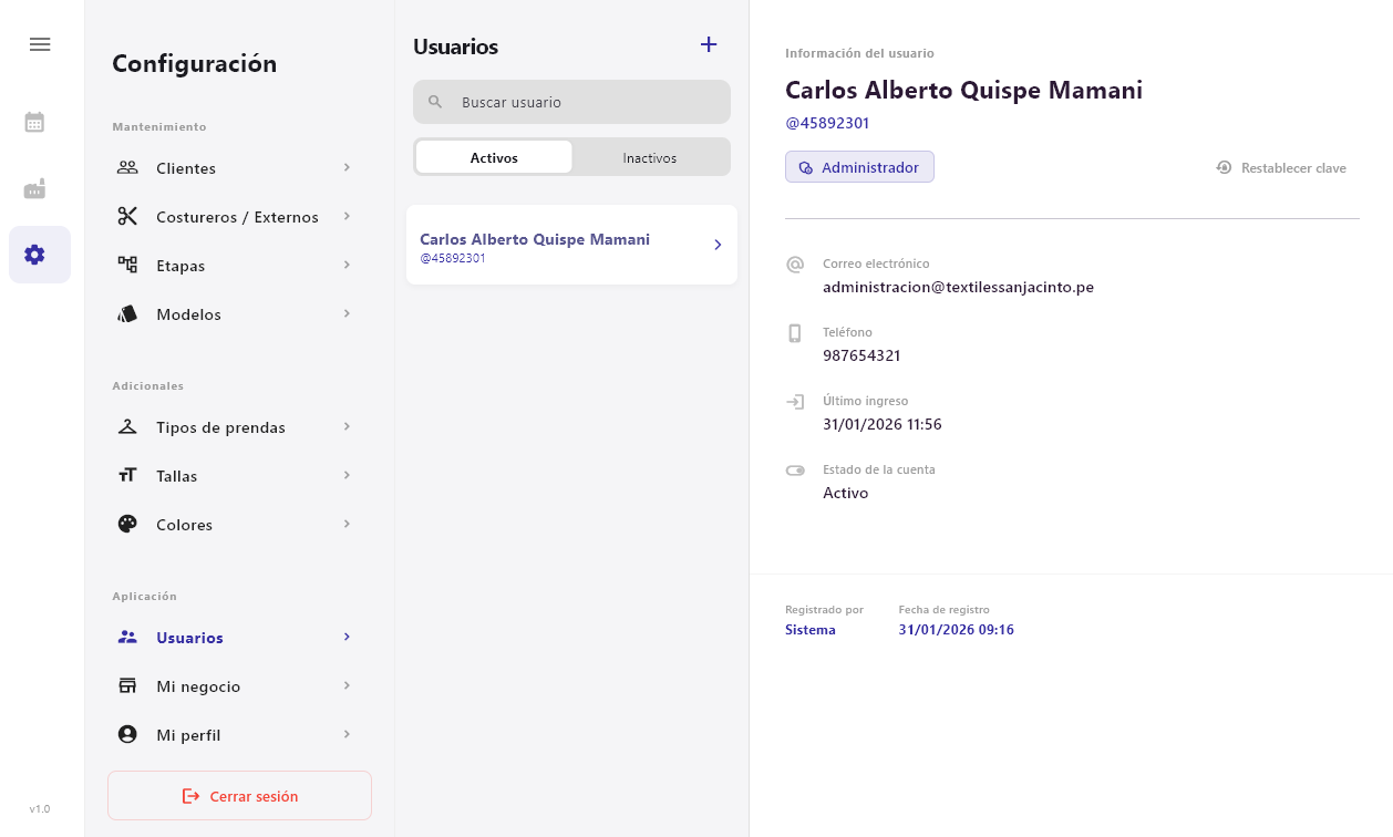 Gestión de Usuarios